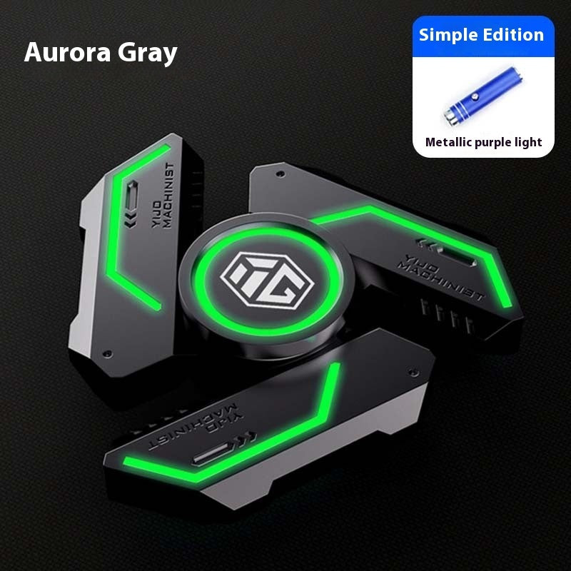 Glowing Fingertip Spinning Top Luminous Finger Decompression