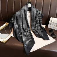 Fashion Printed Silk Scarf Twill Silk High Quality Square Scarf