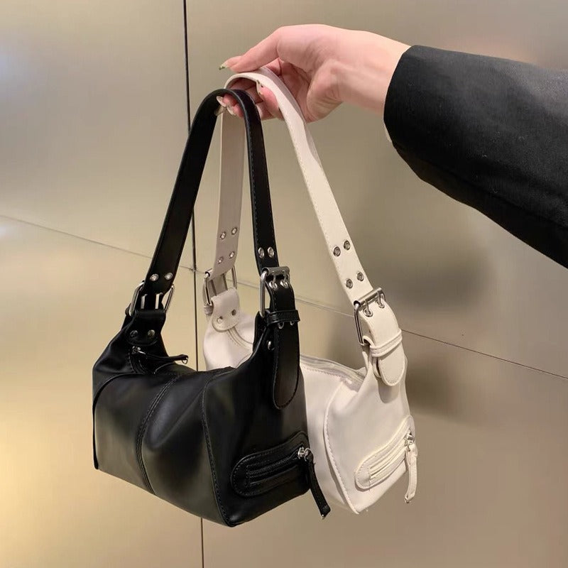 Shoulder Bag For Women Trendy Motorcycle Handbag