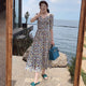 Women's Purple Tea Break First Love Tea Break French Floral Dress