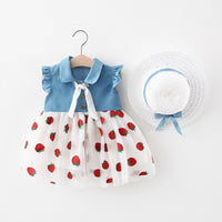 Fashion Girls Dress Streamer Denim