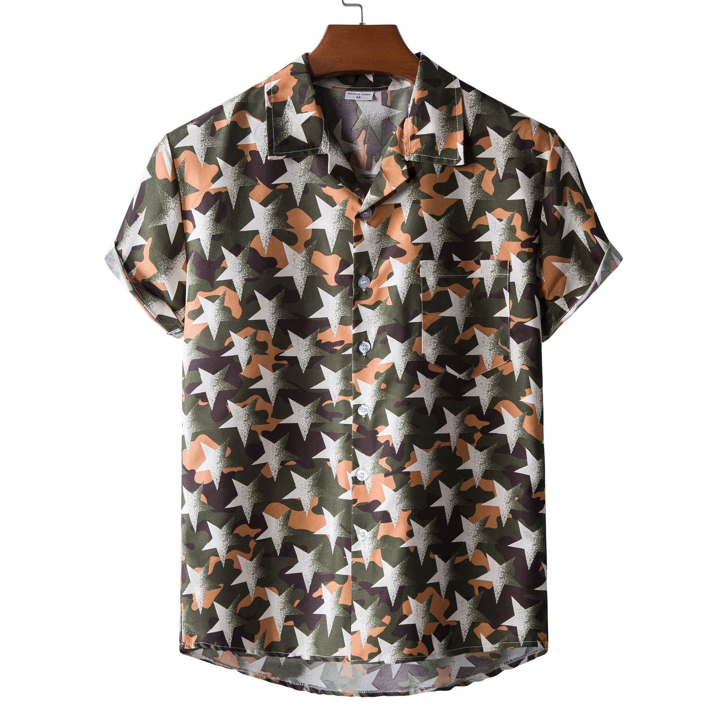 Printed Short-sleeved Shirt For Men AMI Cart
