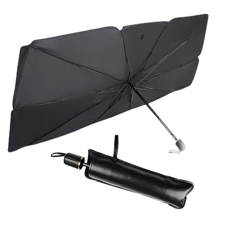 Foldable Car Windshield Sun Shade Umbrella UV Protection Heat Insulation Parasol Auto Front Window Cover Interior Protector Summer Gadgets AMI Cart