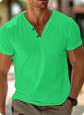 Men's T-shirt Summer Beach Short Sleeve Casual