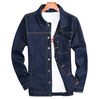 Trendy Handsome All-matching Slim Fit Jacket Spring Denim Jacket Men