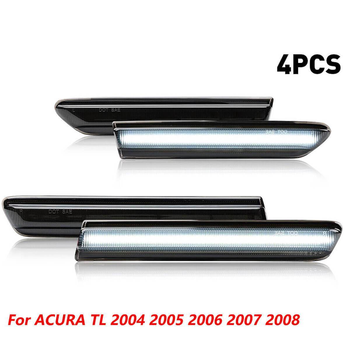 LED Front Rear Fender Side Marker Lights For 2004-2008