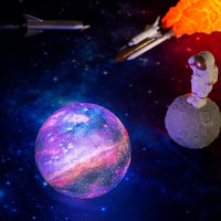 LED USB Star Galaxy Moon Lamp Stand Remote 3D