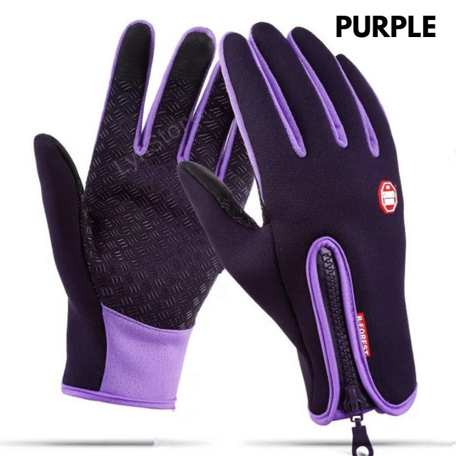 Winter Gloves Touch Screen Riding Motorcycle Sliding Waterproof Sports Gloves With Fleece AMI Cart