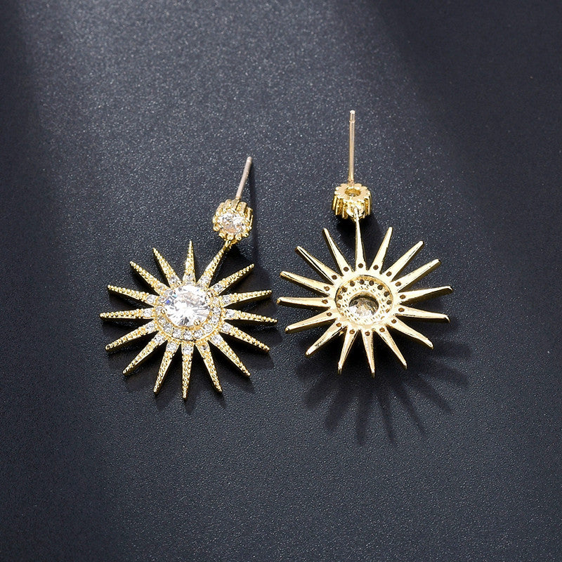 SUNFLOWER Earrings AAA Zircon Inlaid Earrings