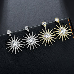 SUNFLOWER Earrings AAA Zircon Inlaid Earrings