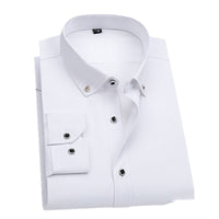 Formal Wear Men's Shirt Professional Wedding Best Man Non-ironing Pure White
