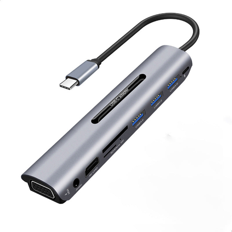 USB C HUB docking station 9 in 1Type-C HDMI VGA