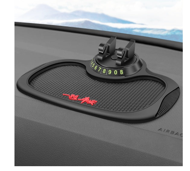 Non-Slip Car Phone Pad For 4-in-1 Car Parking Number