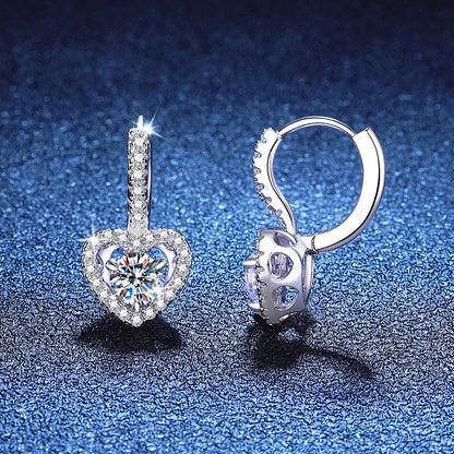 S925 Sterling Silver Moissanite Earrings High-grade