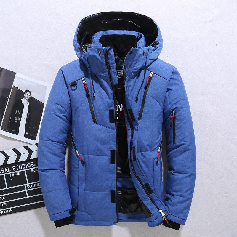 Outdoor Windproof Hooded Jacket Leisure Sports Coat Men