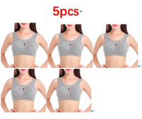 Plus Size Women Bra Ladies Cotton Quake-Proof Underwear Sleep
