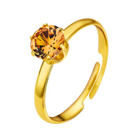 Ring 18K Gold Plating Mini Drill Ins Fashion Personality
