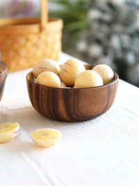Natural Wooden Bowl Household Fruit Bowl Salad Bowl