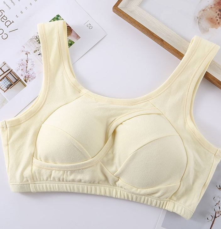 Plus Size Women Bra Ladies Cotton Quake-Proof Underwear Sleep