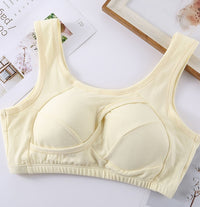 Plus Size Women Bra Ladies Cotton Quake-Proof Underwear Sleep