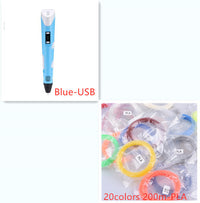 3D print pen 3D pen two generation graffiti 3D stereoscopic
