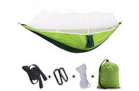 Outdoor Parachute Cloth Hammock Couble with Mosquito Net