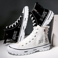Man Canvas Shoes, Breathable Thick Sole,