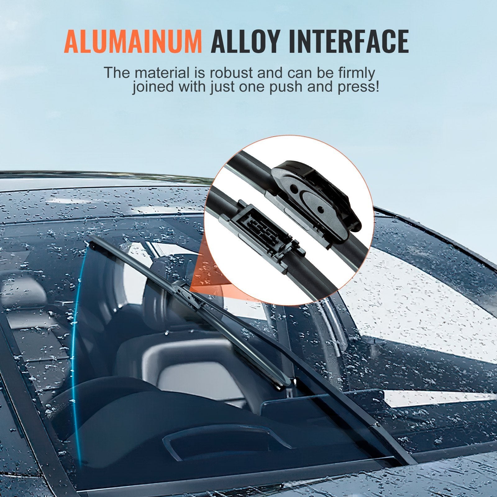 Rubber Wiper Blades, 51 Cm Universal Replacement Wind Shield Wiper