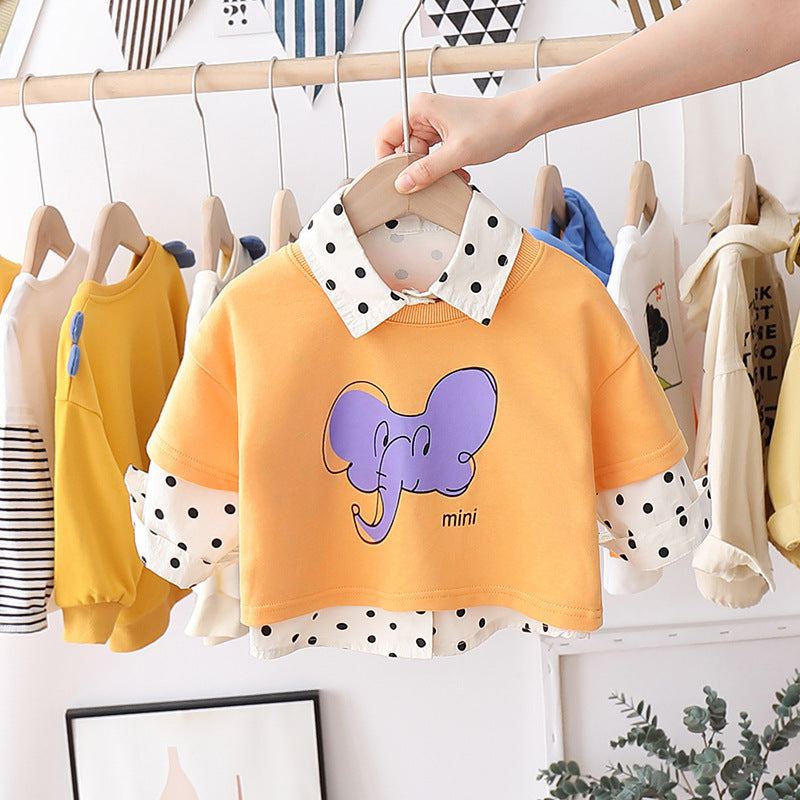 Children 0-3 years old vest shirt two-piece suit