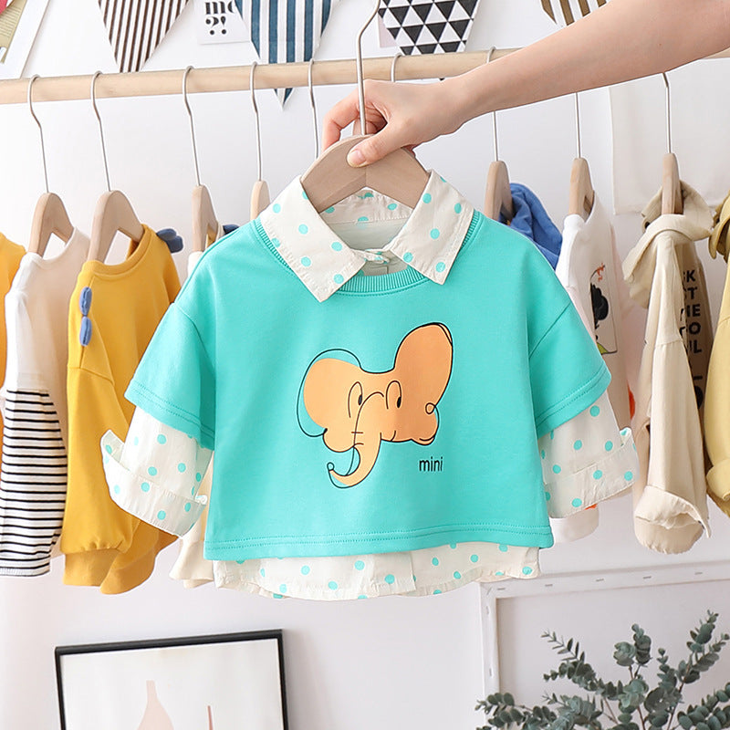 Children 0-3 years old vest shirt two-piece suit