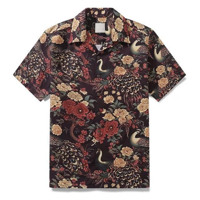 Men's Shirt Hawaiian Tropical Style Animal Alohacamisha Style