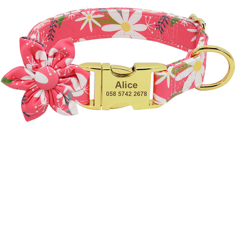 Fashion Printed Dog Collar Personalised Nylon Dog Collar
