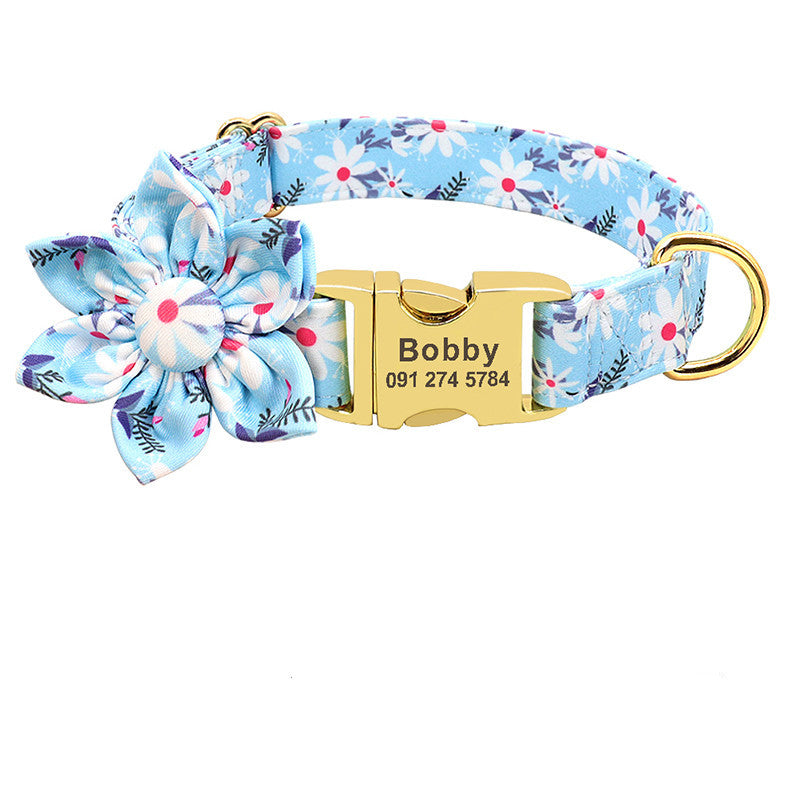 Fashion Printed Dog Collar Personalised Nylon Dog Collar