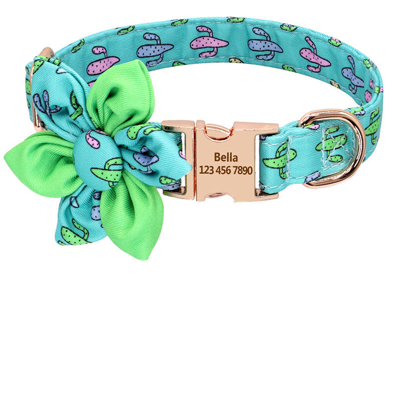 Fashion Printed Dog Collar Personalised Nylon Dog Collar