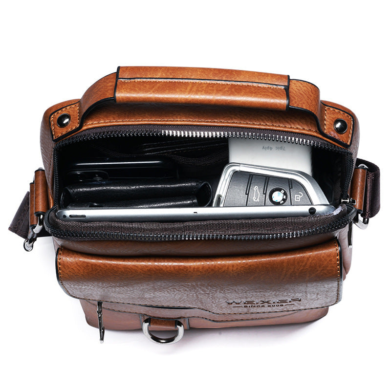 Retro Large Capacity Shoulder Bag Men Handbag Travel Backpack AMI Cart