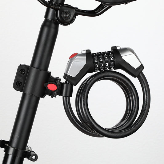 Bicycle Anti-theft 4-digit Code Lock With Light Alloy Core Security Lock