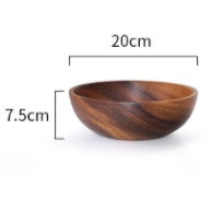 Natural Wooden Bowl Household Fruit Bowl Salad Bowl
