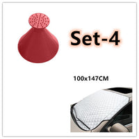 Car snow block front windshield antifreeze cover