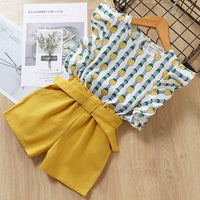 Girls Clothes For Baby Girl Kids T-Shirt Shorts Suit