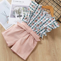 Girls Clothes For Baby Girl Kids T-Shirt Shorts Suit