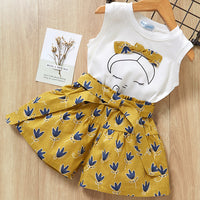 Girls Clothes For Baby Girl Kids T-Shirt Shorts Suit