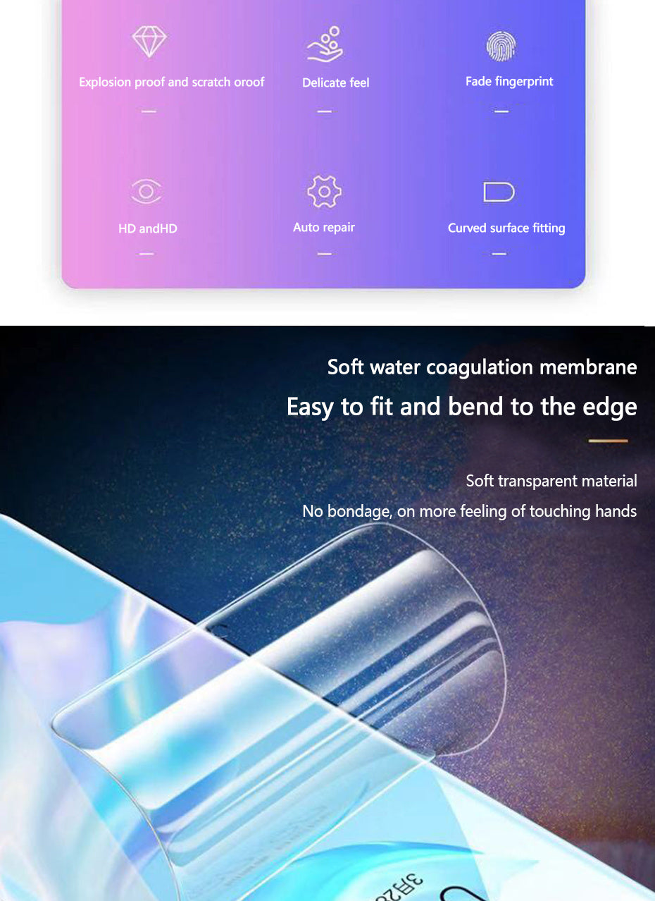 3Pcs Hydro gel Film Screen Protector For P30 Pro P20 P10 P50