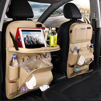 PU Leather Car Storage Bag Multifunction Seat Back.