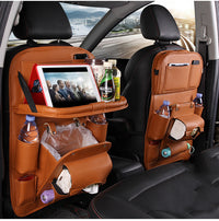 PU Leather Car Storage Bag Multifunction Seat Back.
