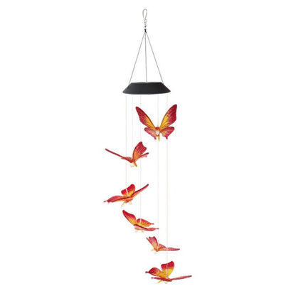 Solar Powered LED Wind Chime Light Hanging Color-Changing