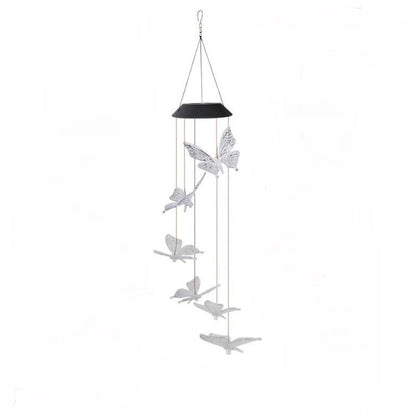 Solar Powered LED Wind Chime Light Hanging Color-Changing