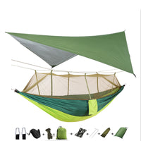 Outdoor Parachute Cloth Hammock Couble with Mosquito Net