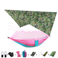 Outdoor Parachute Cloth Hammock Couble with Mosquito Net