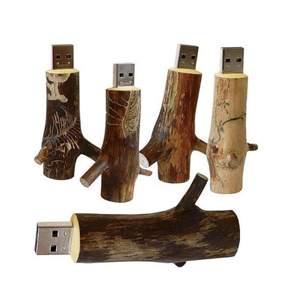Usb Stick 4Gb, 8Gb, 16Gb, 32Gb, 64Gb, Natural Wood Model