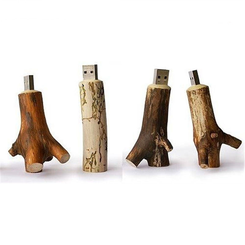 Usb Stick 4Gb, 8Gb, 16Gb, 32Gb, 64Gb, Natural Wood Model